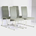 Set Van 4 Vintage Post Modern Design Eetkamerstoelen thumbnail 2