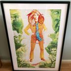 Vintage Poster Wrangler Jeans, Vintage Reclameposter thumbnail 5