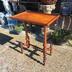 Antieke Spinnen Bijzettafel Sidetable, Haltafel thumbnail 3