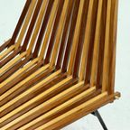 Rare Model 218 Slat Chair By Rohé Noordwolde The Netherlands 1961 thumbnail 9