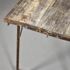 Vintage Oude Industriële Eettafel Tafel, 181,5 X 75 Cm thumbnail 9