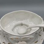 Vintage Terrine Capodimonte Wit/goud thumbnail 3
