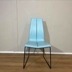 2X Montis Ivy Eetkamerstoelen - Blauw - Leder - Design thumbnail 10