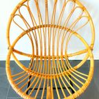 Vintage 60S Rattan Fauteuil Rohé Noordwolde / Gebroeders Jonkers - Design Dirk Van Sliedregt thumbnail 5