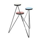 Vintage Plantentafel Planten Standaard Ronde Formica Design thumbnail 12