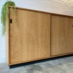 Vintage Mid-Century (Xl) Schoolkast,Schuifdeurkast,Dressoir thumbnail 15