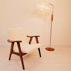 Vintage Deens Design Vloerlamp, Retro Jaren 60, Teak Hout thumbnail 13