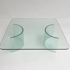 Moderne Italiaanse Glazen Salontafel, 1970'S thumbnail 10