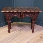 19e Eeuws Bedsteebankje C.q. -tafeltje thumbnail 7