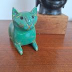 Houten Groene Poes Met Karakter thumbnail 6