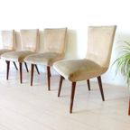 4 X Retro Vintage Stoel Eetkamerstoel Jaren 60 Stoelen thumbnail 2