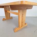 Vintage Eetkamer Set Schragentafel Bank Stoelen Krukken ´60 thumbnail 23