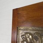 Staande Art Deco Wandkapstok Met Spiegels En Marmer Platen, Jaren 30 thumbnail 4