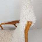 Vintage Swedese Lamino Yngve Ekström Fauteuil Teddy Pluche thumbnail 8