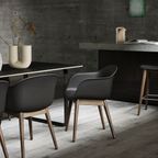 Muuto / Fiber Counter Stool / Wood / Black thumbnail 4