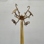 Messing Rococo Staande Kapstok Hollywood Regency Hall Tree 6 thumbnail 12