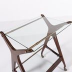 Italian Mid-Century Modern Sculptural Side Table/Serving Cart, 1960’S thumbnail 8