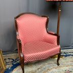 Extra Brede Fauteuil In De Stijl Van Louis Xv. Mahonie. thumbnail 4
