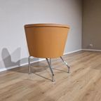 Lammhults Felix Fauteuil - Design - Oranje - Leder - Grijs thumbnail 6