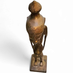 African Bronze Figure Sculpture 1970s thumbnail 18