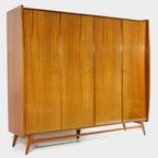 Vintage Scandinavisch Design 4-deurs Kledingkast In Teak, 1960s thumbnail 10
