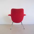 Rode Fauteuil Metalen Poten thumbnail 7