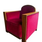 Vintage Art Deco Eenzit / Fauteuil / Clubzetel thumbnail 5
