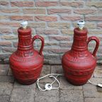 Vintage Xl Vaaslamp Rood thumbnail 4