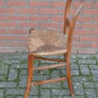 Antiek Stoeltje Met Biezen Zitting thumbnail 5