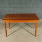 Midcentury Teakhouten Eetkamerset – Tafel – 4 Stoelen thumbnail 17