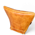 Sheep Leather Club Chair 1970s With Magazine Holder thumbnail 10