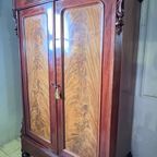 Uitneembare Antiek Mahonie Kast Met Planken En Lades, 188 Cm Hoog thumbnail 3