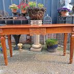 Klassieke Mahonie Houten Sidetable, Wandtafel, Console In Ni thumbnail 2