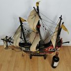 Groot Modelschip Santa Maria Columbus Boot, Zeilschip thumbnail 5