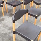 6 Vintage Strax Stoelen, Hartmut Lohmeyer Voor Casala thumbnail 10