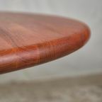 Glostrup, Vintage Jaren 60 Deense Ronde Ovale Tafel Teak thumbnail 11