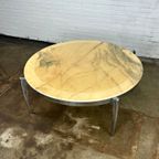Coffee Table Made Of Marble And Stainless Steel thumbnail 3
