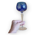 Prachtig Blauw Kristallen Glas Druiven En Bladeren thumbnail 6