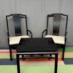James Mont For Century Chair Co. Design Meubelset - Paar Fauteuils En Salontafel. thumbnail 6