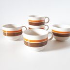 * Jaren 70 Vintage Soep Mokken Soepkommen 70's Servies thumbnail 2