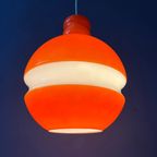 Oranje Peill & Putzler Space Age Glazen Hanglamp thumbnail 5