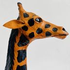 Set Mid-century Handgeschilderde Lederen Giraffen Xl 1970’s thumbnail 17