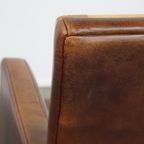 Comfortabele Schapenleren Art Deco Design Fauteuil Met Een Luxe Uitstraling thumbnail 13