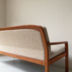 Vintage Teak Houten Bank Van dyrlund thumbnail 11