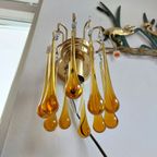 Vintage Teardrop Wandlamp Lamp Wandlampje Amber thumbnail 7