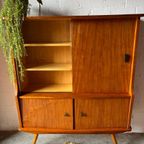 Vintage Mid-century Dressoir,high-board,barkast,vitrinekast thumbnail 14