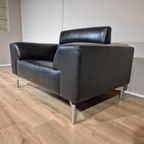 Leolux Howlo 3 Zits + Loveseat - Zwart - Leder - Design thumbnail 7