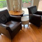 Leder Fauteuils 2x Baan Meubelen thumbnail 2