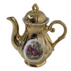 Versailles - Mocca Teaset 'Fragonard' With A Lot Of Gold - Complete thumbnail 5