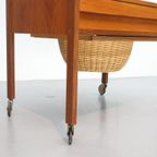 Deense Vintage Fournituren Tafel Teak thumbnail 6